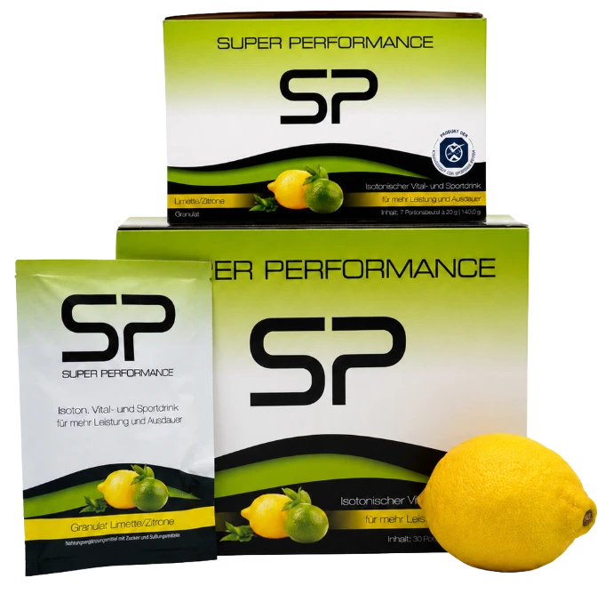 Super Performance isotonisches Sportgetränk in der Geschmacksrichtung Citrus Limette Zitrone