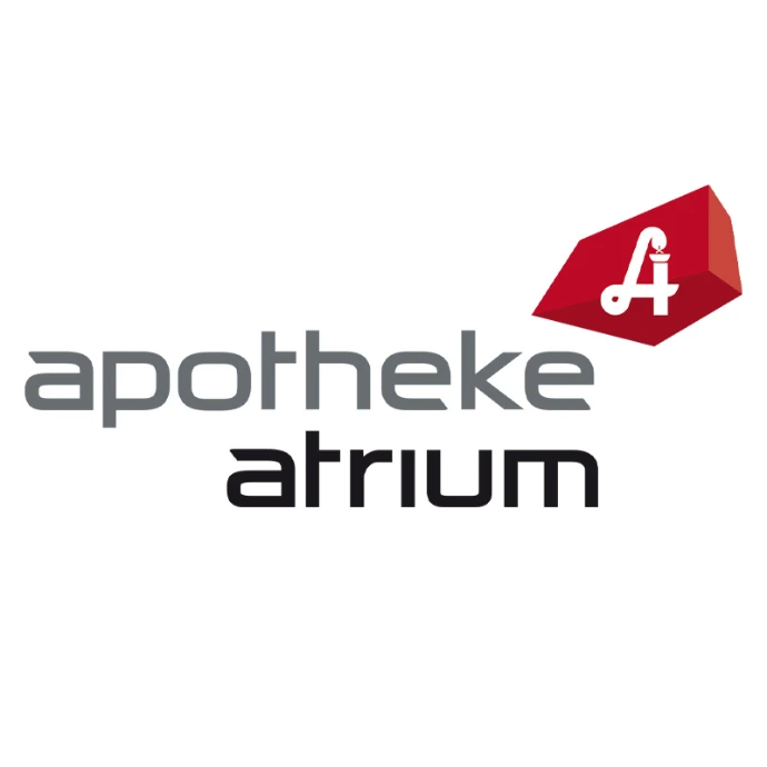 Logo des Partner Stores Apotheke Atrium – Offizieller Händler für das Super Performance Sportgetränk
